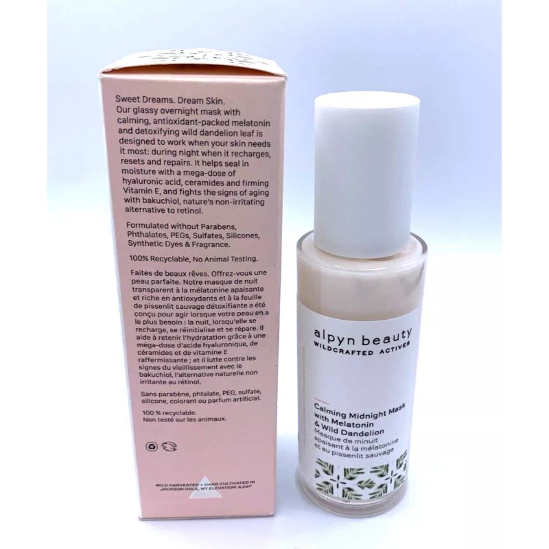 Alpyn Beauty Calming Midnight Mask ~ 2 oz / 59
