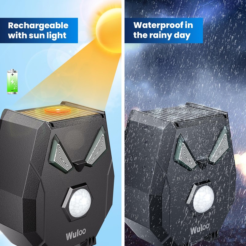 Solar Driveway Alarm Wireless Outside Weatherproof 1/3 Mile Long Range,