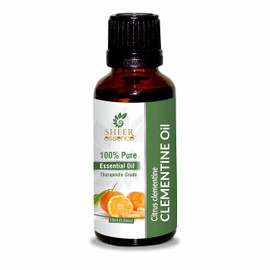 Sheer Essence Clementine Oil (Citrus Clementine) Essential Oil 100% Pure Natural Undiluted Uncut Therapeutic Grade Oil 3.38 FL.OZ