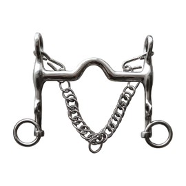 Esquirla Bocado de Acero Inoxidable para Caballos, Accesorio de Entrenamiento para Bridas y ataduras