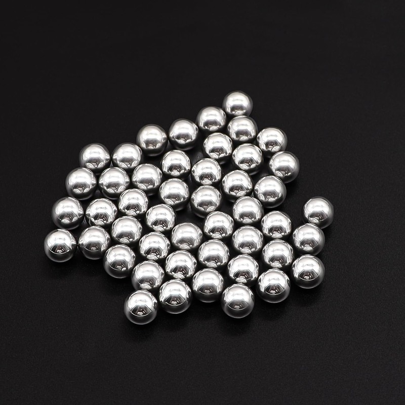 mxuteuk 620 Pcs Bicycle Bearing Balls 6 Sizes 1/4" 7/32"