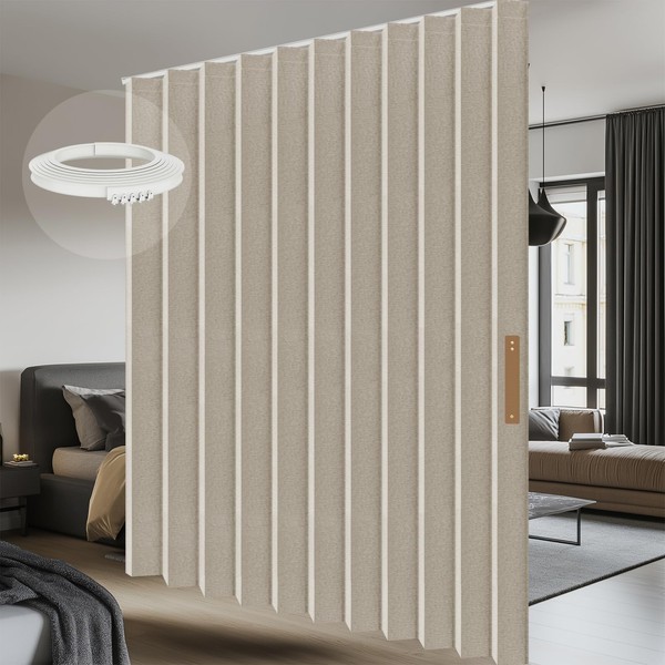 100% Blackout Room Divider Curtains - Total Privacy Curtains Panel,