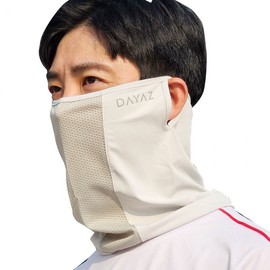 Spring Summer Sunlight Mask for Golf, Hiking, Cycling - Cool Face Cover DAYAZ Mask/Black-L 2ea