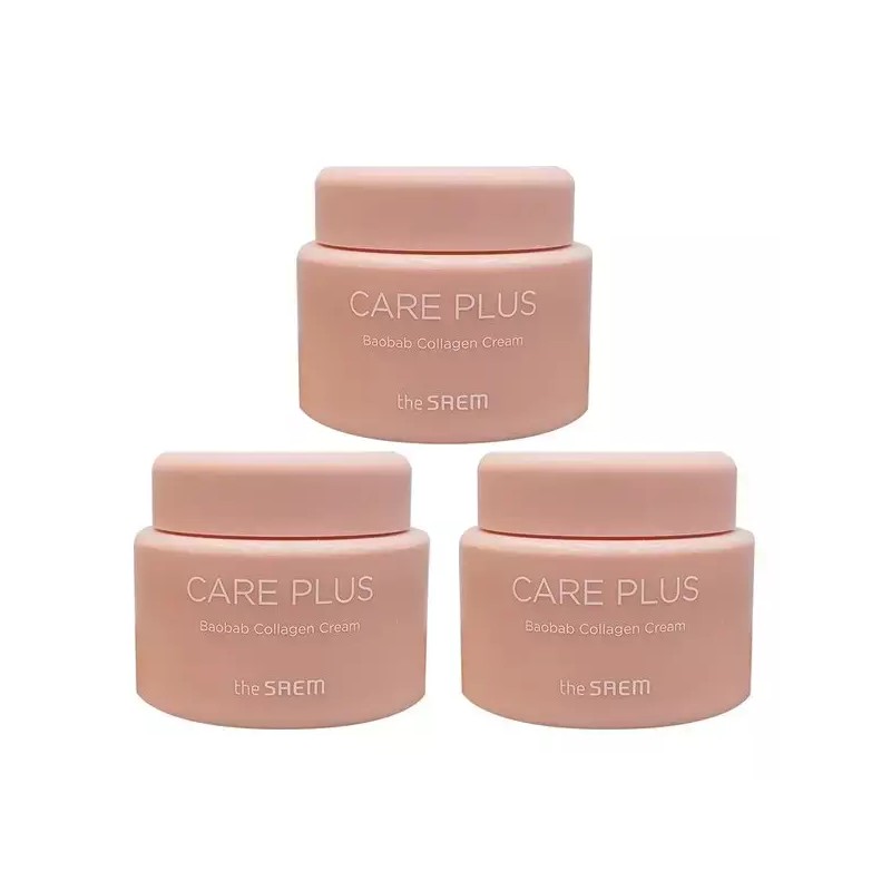 The Sam [더샘] 케어 플러스 바오밥 콜라겐 크림 100ml 3개