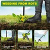 ZHENHAN Weed Puller Tool,43" Iron Stand-Up - No Bend Push-Pull