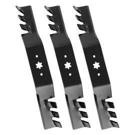 942-04053C Mulching Blades Compatible with 50'' Cub Cad et Deck, 942-04053X Mower Blades Fit for Cub Cad et, T roy Bilt, MTD RZT 50 LT LTX 1050, Replace for 742-04053 742-04053A Toro 112-0316,3 Pack