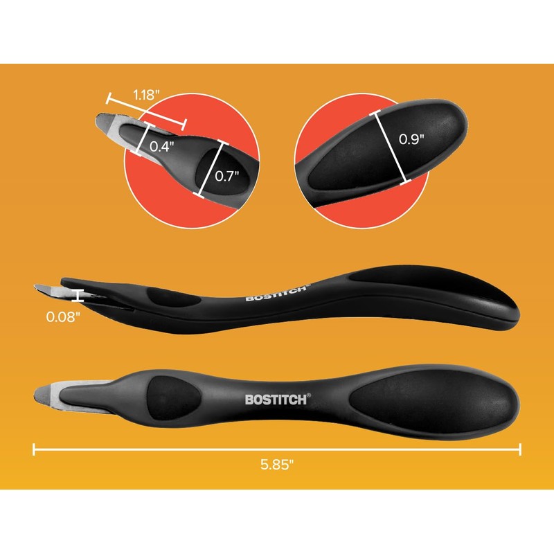 Bostitch Office Easy Staple Remover, Magnetic Tip, 3-Pack (40000M-BLK-3PK)
