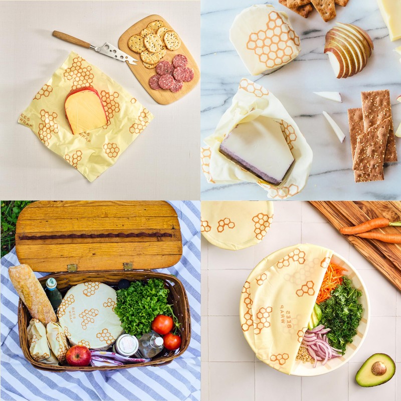 Bee's Wrap Food Wrap, Beige, 9.8 x 11.0 inches (25