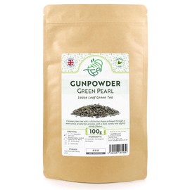 Gunpowder Green Pearl Loose Leaf Green Tea – Chinese Pearl Tea (100g)