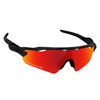 Alphax Fire Red Optimized Polarized Engraved Replacement Lenses for Oakley