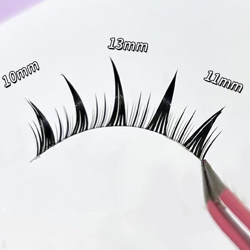 False Eyelashes, Natural, 5 Pairs Popular Transparent Axis Soft Core