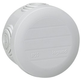 Legrand leg94513 Junction Box Snap Lock Round Diameter 60 mm 40 mm Grey