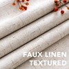 H.VERSAILTEX Linen Blackout Curtain Durable Thick Textured Linen Look 100%