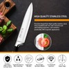 Kitchen Knife Set, Retrosohoo 9-Pieces Black Sharp Non-Stick Coated Chef
