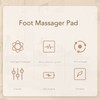 Foot Massager Mat USB Rechargeable 8 Modes 19 Strength Microcurrent