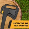 JCB 14’’ (32cm) Multitask Camping Axe, Ergonomic TPR Grip, Lightweight,