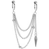 BTS Style V Tete Wear Type Earrings Long Chain Fake