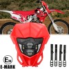 babolighting LED Headlight w/ Red Fairing For Honda CRF125F CRF150F
