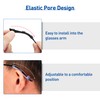 lvvfit Soft Silicone Eyeglasses Temple Tips Sleeve Retainer,Anti-Slip Elastic Comfort