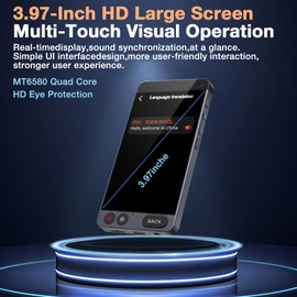 Offline Language Translator Device, No WiFi Needed Instant Translator, 142 Languages Two Way Real - Time Voice & Photo AI Translation for Business Learning Travel