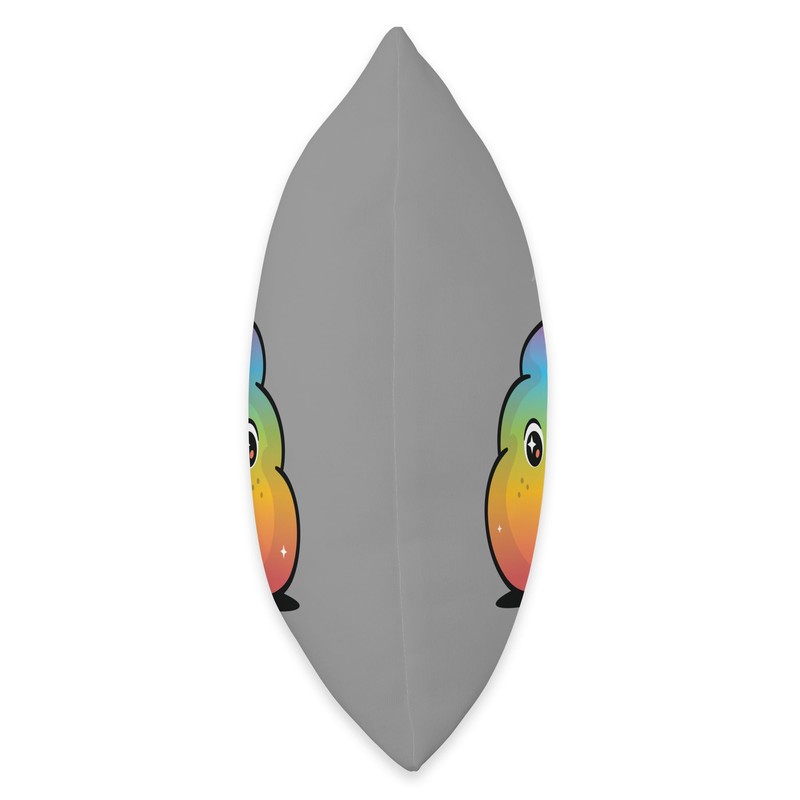 Rainbow Poop Throw Pillow