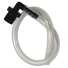 Oxygen Concentrator Humidifier Bottle Adapter Tubing 12" with Threaded Connector - 1-Pack