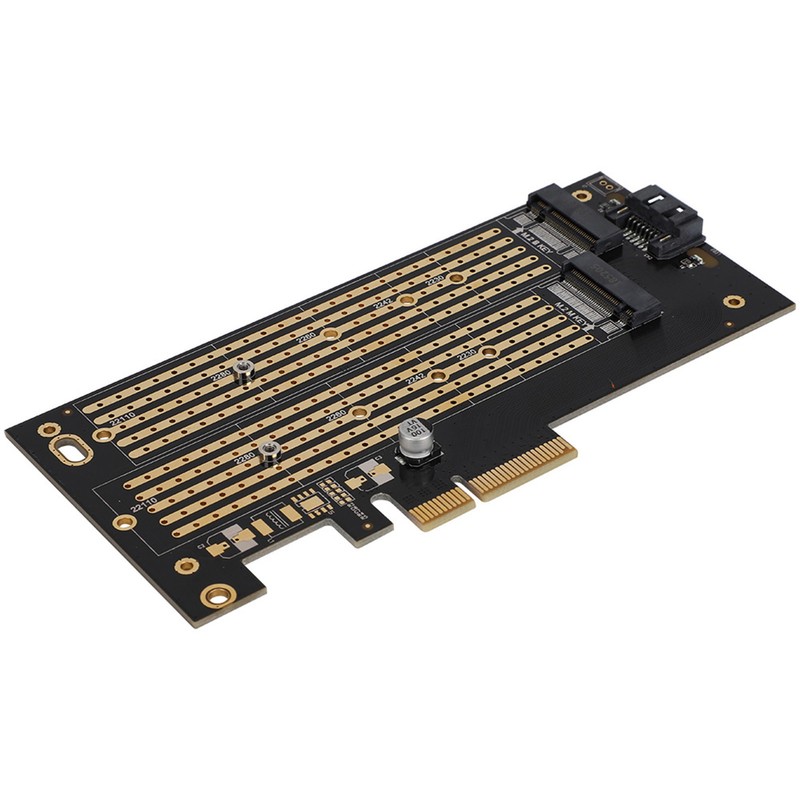 PCIE to M.2 SATA+NVME Dual Disk Expansion Card for 2230