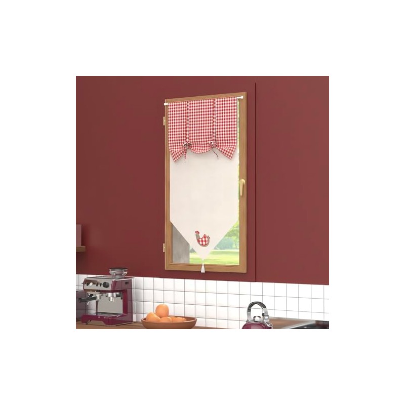 Soleil d'ocre, Tendine a vetro Cotone 45x90 cm PAULETTE