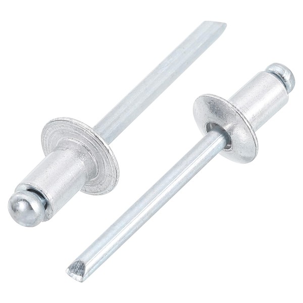 uxcell 100Pcs 1/4" x3/8" Aluminum Blind Rivets, Aluminum Grip and