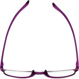 Calabria 718 Flexie Oval Reading Glasses +3.00 Violet (3pack) Men/Women Bendable Single Power Readers Flexible Durable TR90