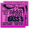2 Sets of Ernie Ball 2821 Nickel RoundWound Power Slinky 5-String Bass Strings (