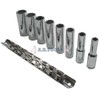 9PC 3/8 DEEP AF SOCKETS + RAIL
