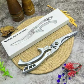 Zak.kitchen poultry shears, sharp kitchen shears,multi-purpose household scissors, professional bone scissors with holster and gift box, stainless steel meat for chicken, meat, fish,Veg