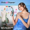 Pink Power Electric Fabric Scissors for Crafts, Sewing, Cardboard, Carpet