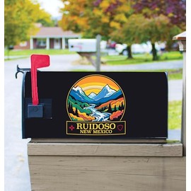 Ruidoso New Mexico Design B Souvenir Magnetic Mailbox Cover