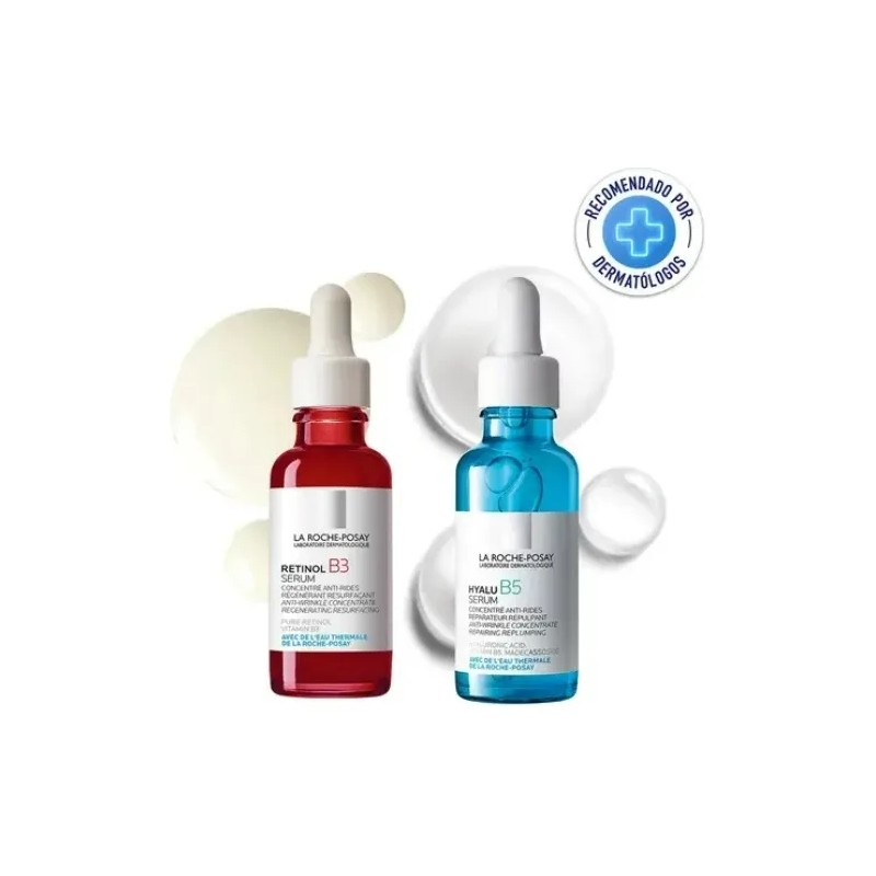 Kit Hidratante Serum Hyalu B5 + Retinol B3 La Roche