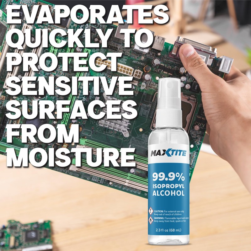 MaxTite 99.9% Isopropyl Alcohol - 2.3 fl oz Spray, 2