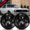 Unbranded Pair for chevy Camaro 1967-1981 Black 7" inch Round