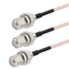 F Coaxial Splitter Cable, F-Type Cable (Female-Female) RG316 Cable, 5.9