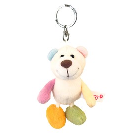 NICI Rainbow Bear Key Ring, 3.9 inches (10 cm)