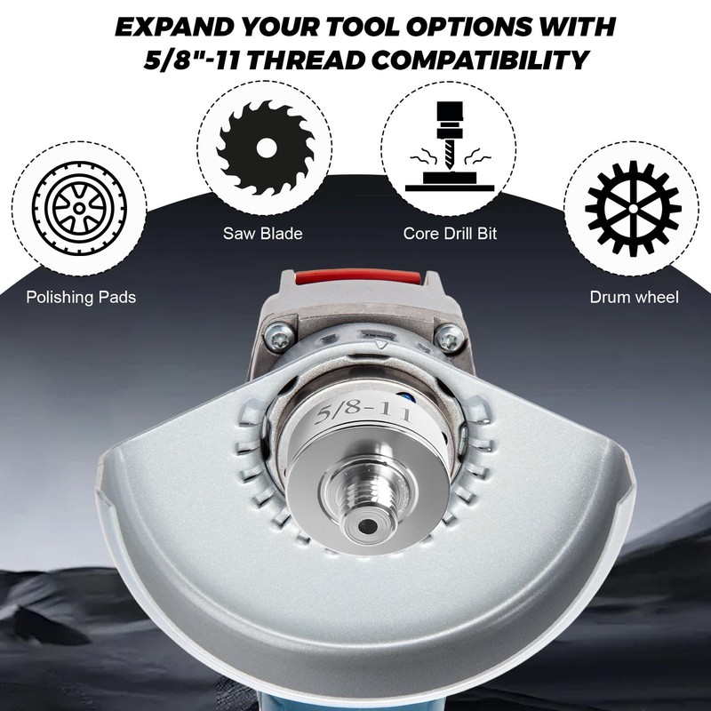 XLOCK to 5/8"-11 Thread Adapter Kit – Stainless Steel Angle