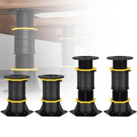 Wlrrcwdttc 4 Pcs Adjustable Height Bed Support Legs 6.9-9.8 inch, Bed Frame Center Support Legs for Bed Frame/Bed Center Slat,Bed Support Reinforcement Parts Bed Slats Support Leg Bed Replacement Legs