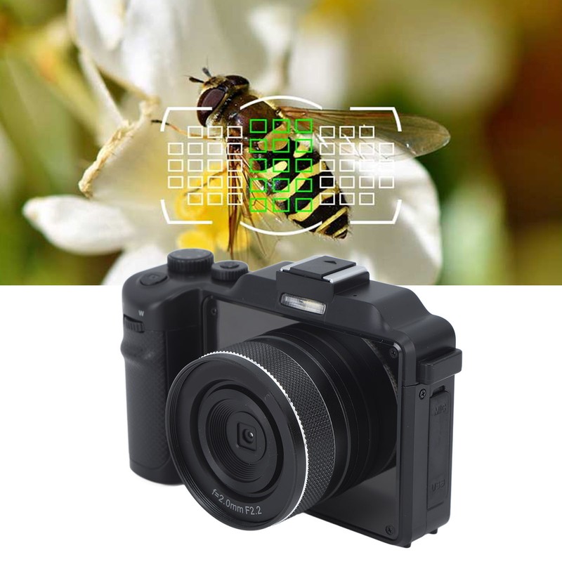 4K Digital Camera Front Rear Dual Lens 48 Megapixels 18X