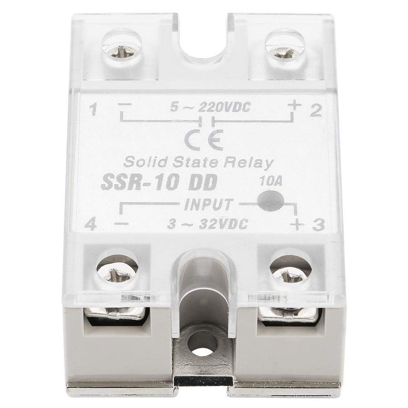 SSR-10DD Solid State Relay, 3-32 VDC to 5-220 VDC/10A