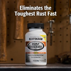 Rust-Oleum Rust Dissolver Jelly | Heavy-Duty Corrosion Remover for Metal Tools, Cars, Bikes, Grills, Bolts, Firearms & More | 8 oz