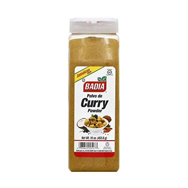 Badia Curry Powder, 16 Ounce (Pack of 6)