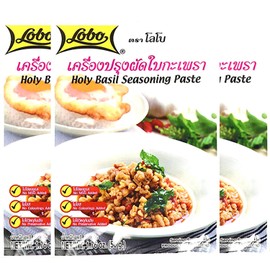 Lobo Holy Basil Seasoning Paste 1.76 Oz. (Pack of 3)
