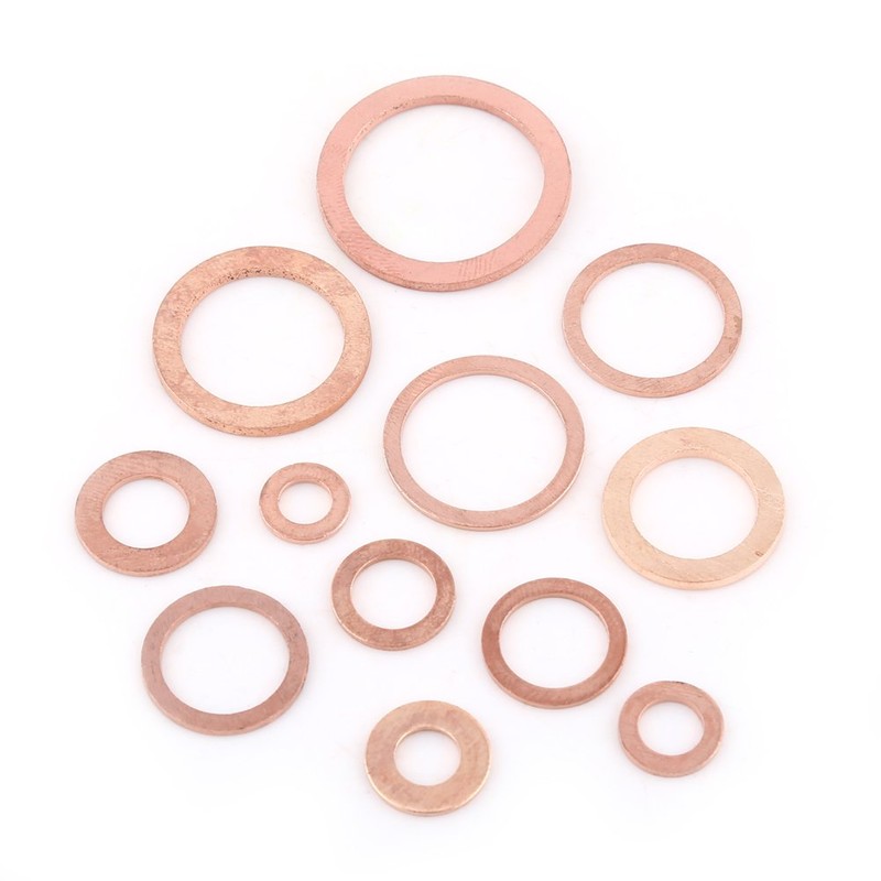 Metal Washer 280 Pieces 12 Sizes Copper Flat Washers with