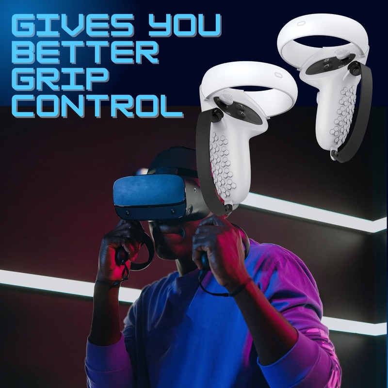 AMZDM Controller Grip for Oculus Meta Quest 2 Accessories Grips