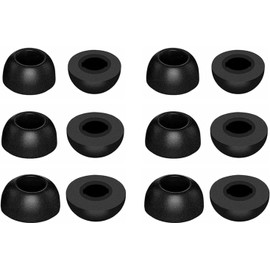 BLUEWALL Foam Ear Tips Compatible with Powerbeats Pro 2, 6 Pairs S/M/L Sizes Eartips Replacement Memory Foam Earbuds Tips, Compatible with Powerbeats PB Pro 2 Black